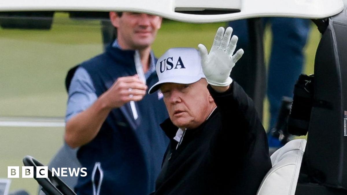 Extensive Security Deployment For Trump's Golf Outing At Turnberry Extensive Security Deployment For Trump's Golf Outing At Turnberry