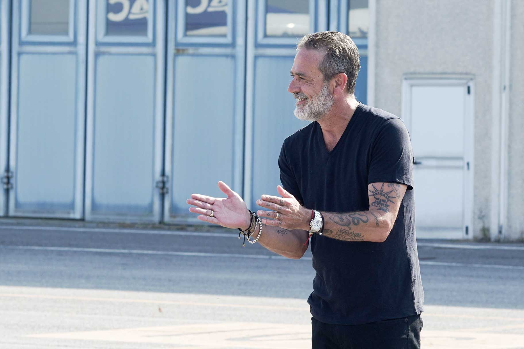 Inside The Blacked-Out Destination X Bus With Host Jeffrey Dean Morgan Inside The Blacked-Out Destination X Bus With Host Jeffrey Dean Morgan