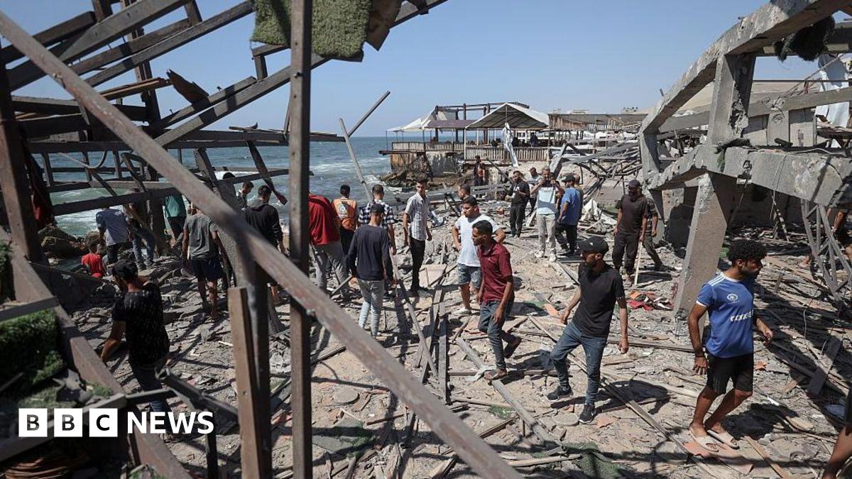 Israeli Airstrike On Gaza Cafe Leaves At Least 20 Palestinians Dead