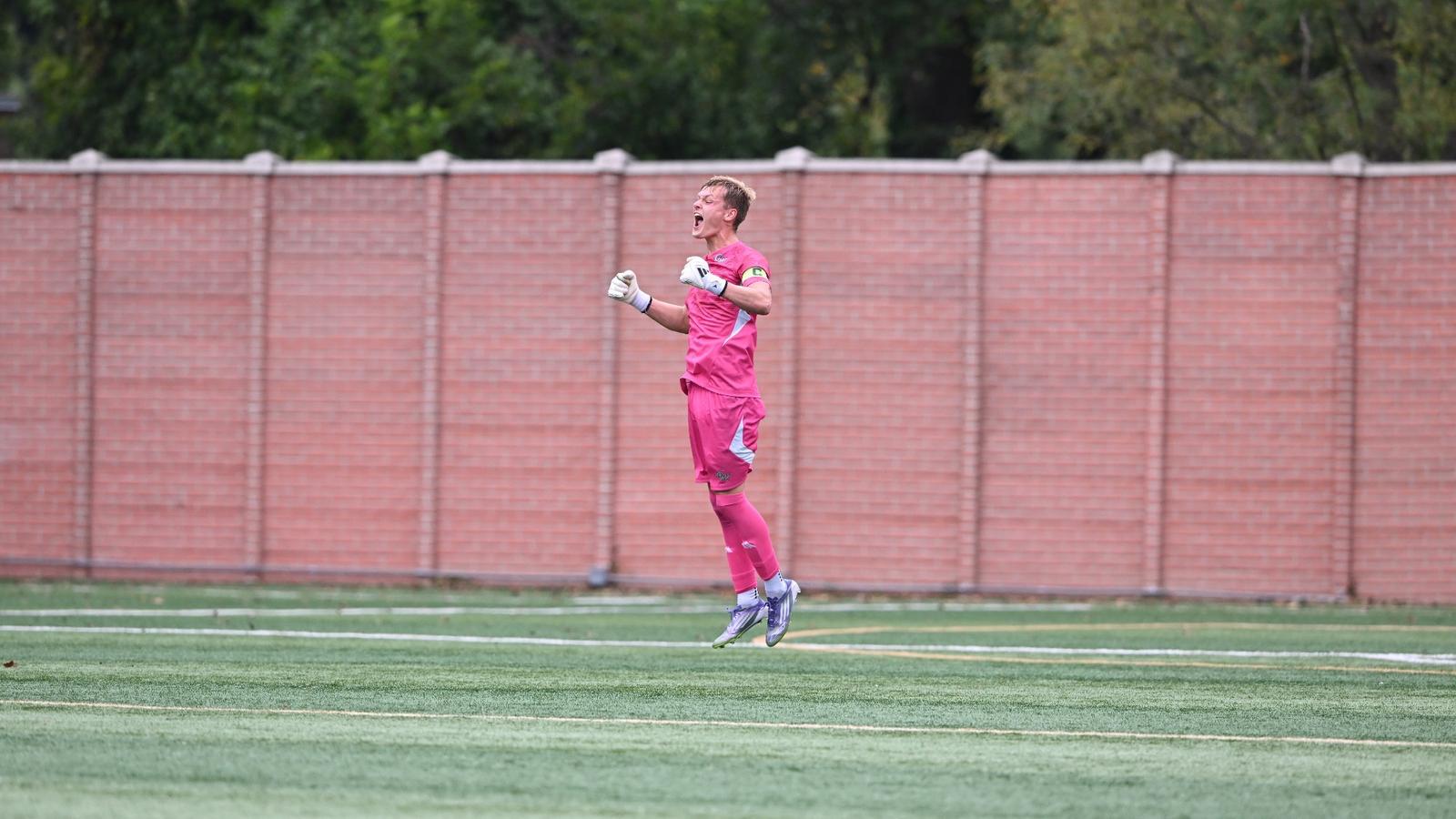 Late Goal By Joel Russ Lifts Men's Soccer Over Navy