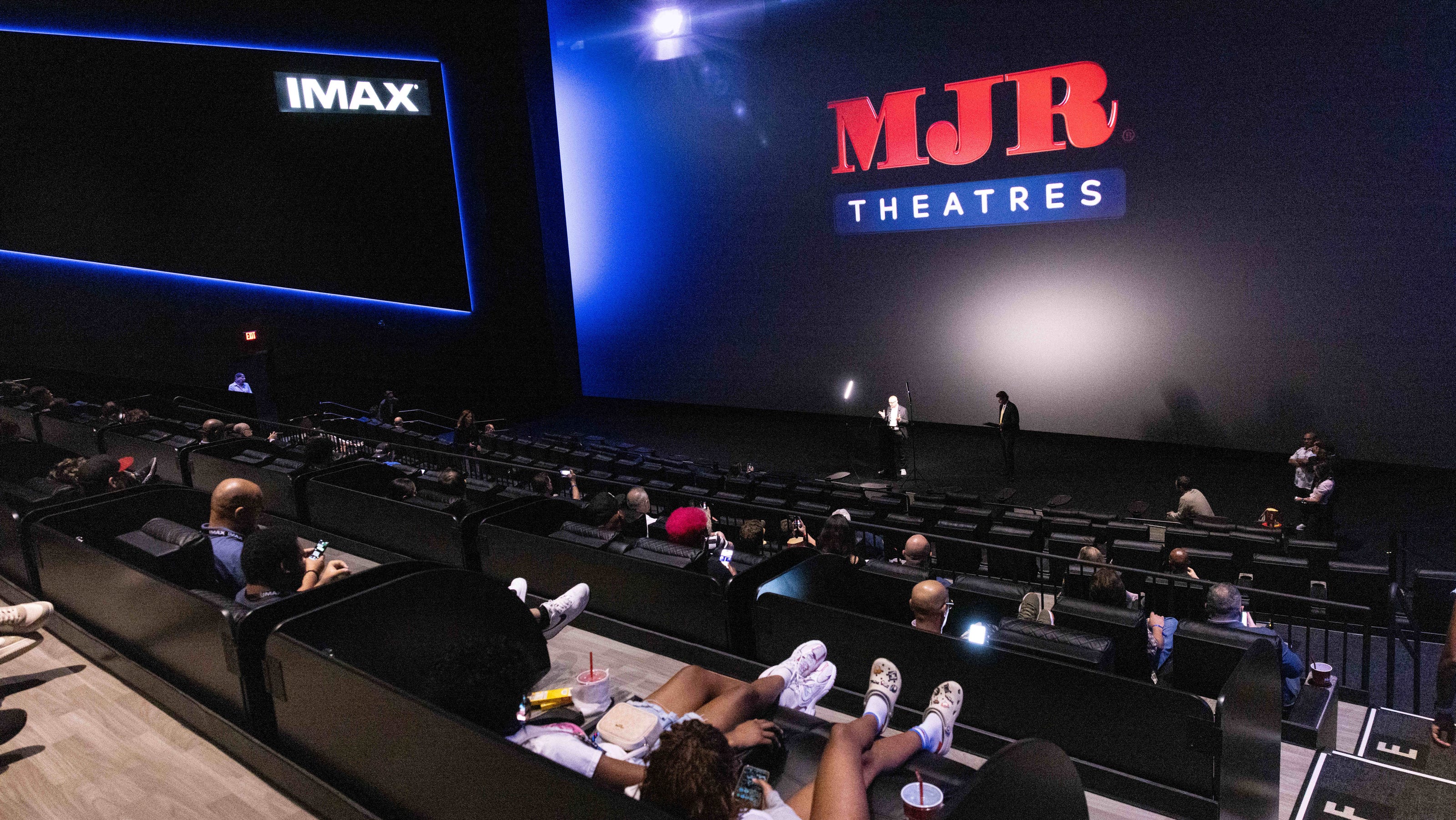 Moviegoers Experience MJR Grand's New IMAX Theater In Troy Moviegoers Experience MJR Grand's New IMAX Theater In Troy