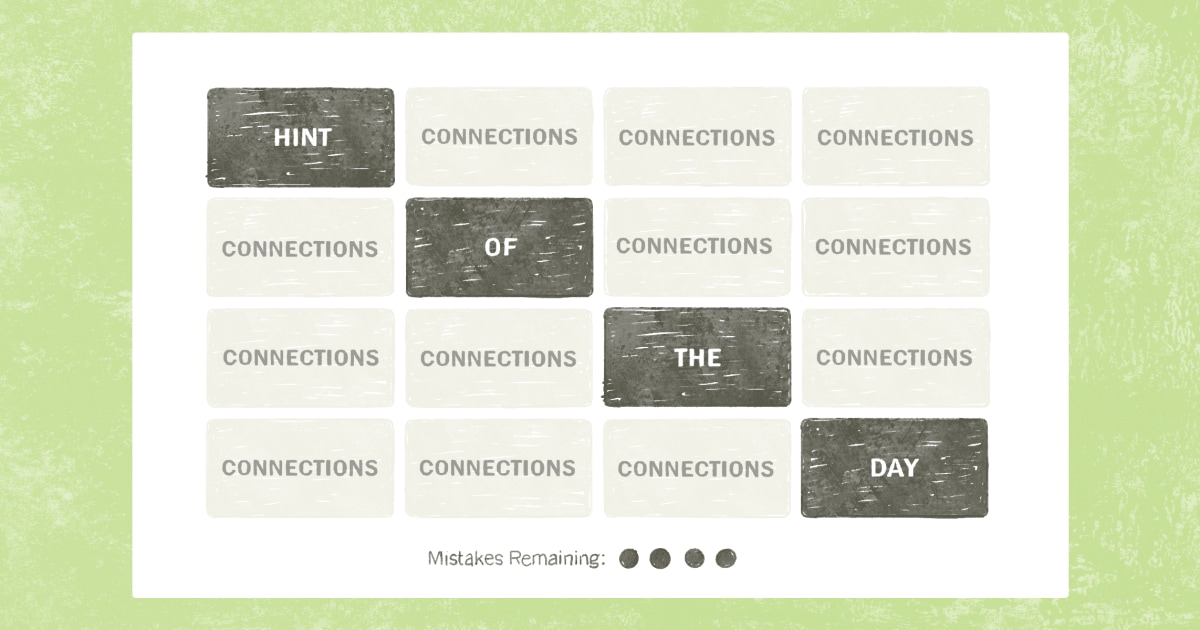 NYT Connections Puzzle #801: Hints And Answers For August 20