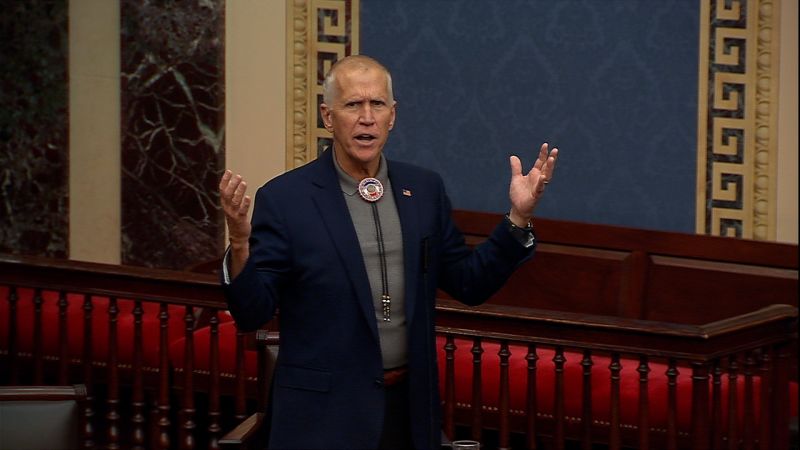 Senate Republicans Divided:  Senator's Warning Overshadows Trump's 