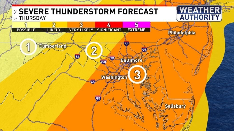 Severe Thunderstorm Warning: Damaging Winds And Hail Expected Thursday Severe Thunderstorm Warning: Damaging Winds And Hail Expected Thursday