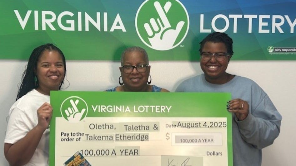 She Did It Again! Virginia Woman's Second $1 Million Lottery Prize