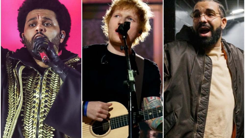 Streaming Kings:  Sheeran, Drake, And The Weeknd Top Apple Music's 2010s Chart