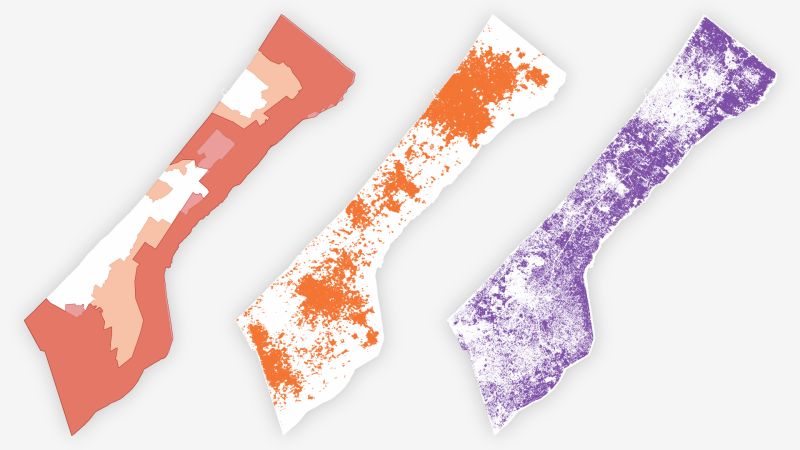 The Constriction Of Gaza: Visualizing Palestinian Displacement With Five Maps