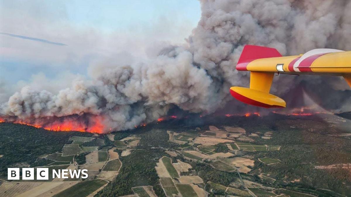 Thousands Flee Homes As Wildfire Rages Across France, Leaving One Dead