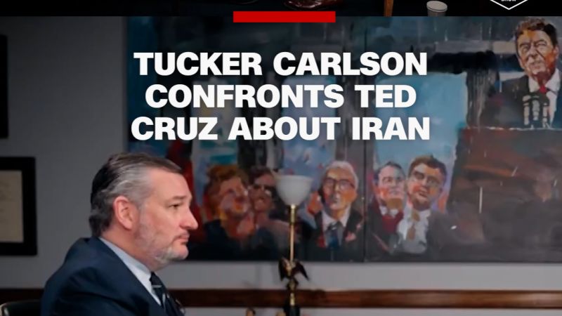 Tucker Carlson And Ted Cruz Clash Over Iran Policy On CNN Tucker Carlson And Ted Cruz Clash Over Iran Policy On CNN