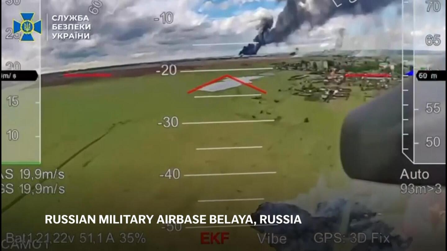 Ukraine Security Service Publishes Video Of Drone Used In Russian Air Base Attack Ukraine Security Service Publishes Video Of Drone Used In Russian Air Base Attack