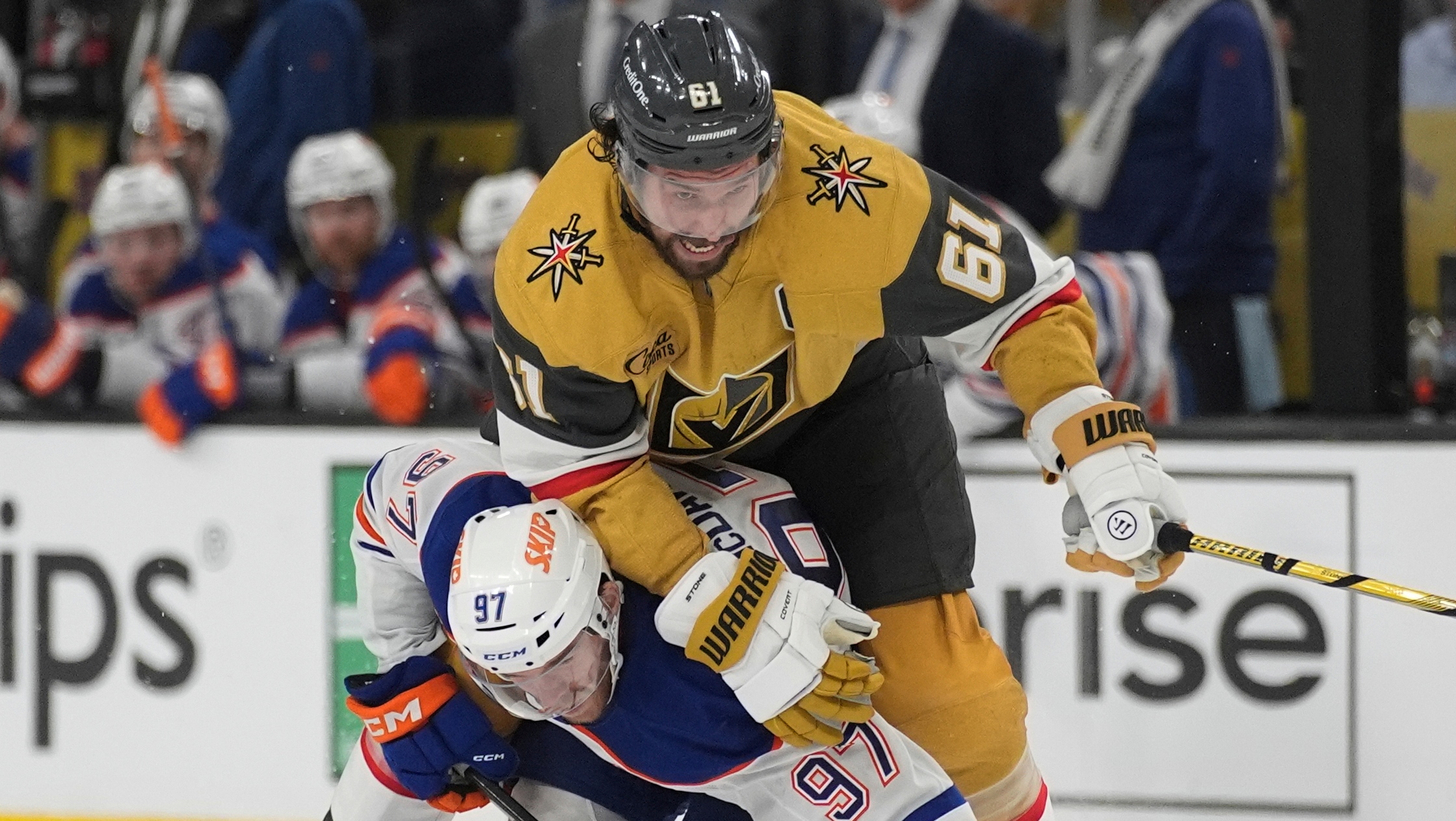Vegas Golden Knights Captain Mark Stone Injured In Game 3 Vs. Edmonton Vegas Golden Knights Captain Mark Stone Injured In Game 3 Vs. Edmonton