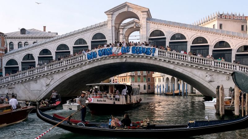 Venice Protests: Bezos Wedding Sparks Canal Blockade Venice Protests: Bezos Wedding Sparks Canal Blockade