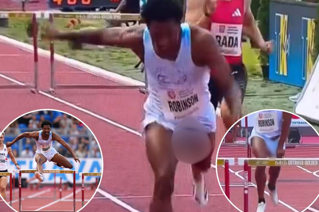 Wardrobe Malfunction Can't Stop American Sprinter Chris Robinson Wardrobe Malfunction Can't Stop American Sprinter Chris Robinson